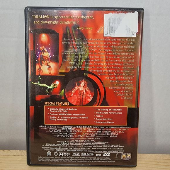 DVD Cirque Du Soleil Dralion w/ insert - Picture 4 of 4